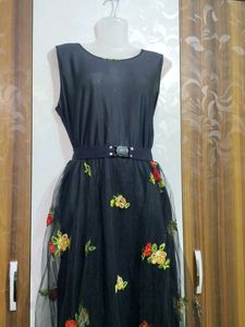 Black Floral Dress