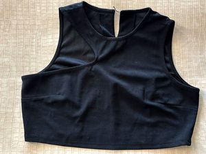 Black Cutout Crop Top - Twenty Dresses Nykaa