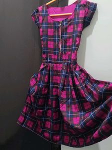 Girls Plaid Dress
