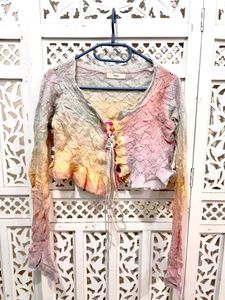 ✈️ Imported Tie-Dye Knit Cardigan D