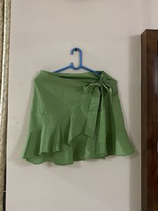 Tie Up Mini Skirt