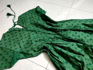 Max Brand Green Anarkali Kurti