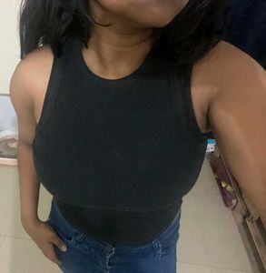Black tank top