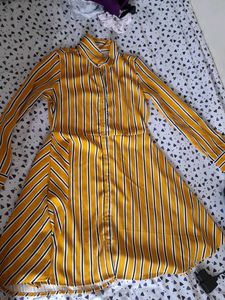Striped Shirt Dress