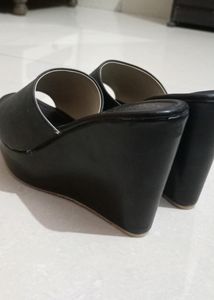 Black High Wedges