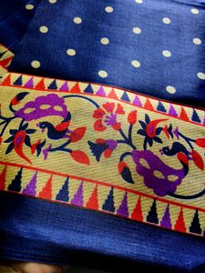 Nevy Blue Printed Saree