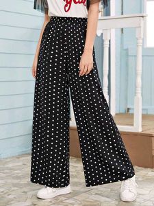 Polka Dot Wide Leg Pants