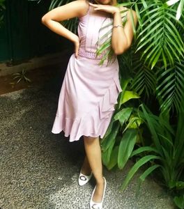 Pink Mirror Embellished Dress