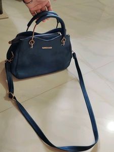 Women Marks Blue Tote Bag