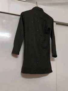 Embroidered Black Kurta pajama