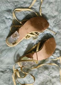 Elegant Ankle-Tie Heeled Sandals