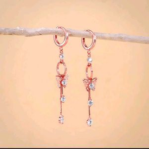 925 Real Silver Butterfly Earrings