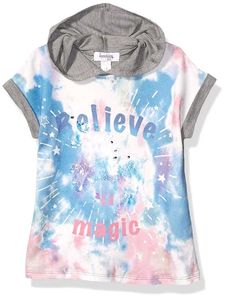 Cute Girls' Tie-Dye Hoodie Tee