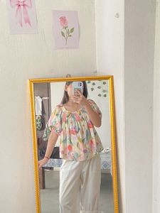 Floral Smocked Top