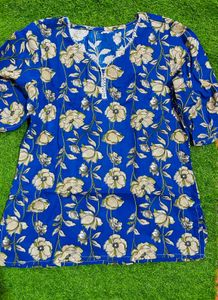L Size Short Cotton Kurti Unused