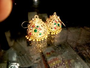 Golden Jhumka Earrings