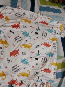 Dinosaur Print T-shirt and pajama