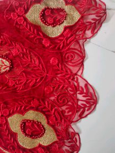 Pakistani Stitched Beautiful Red Worked Suit
