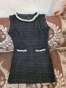Chic Sparkly Tweed Dress