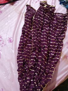 Purple Colour Dupatta