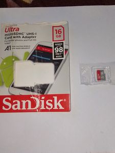 New SanDisk 16gb Memory Card