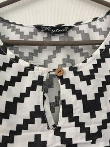 Chevron Print Tunic Top