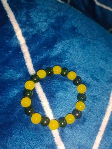 Beaded Bracelet - Yellow &amp; Black