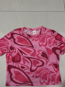 Pink Patterned T-Shirt