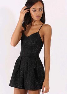 H&M Sparkly Black Romper