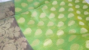 Leaf Green Colour Saree