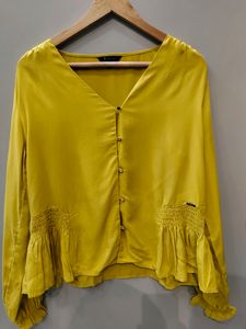 VAN HEUSEN Peplum Top with Puff Sleves