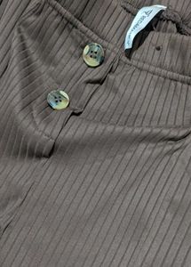 Ribbed Pants with Buttons