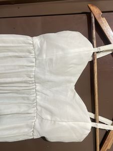 White Pleated Cami Top