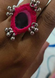 Handmade Mirror and Ghungroo Ring