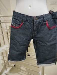 Denim Bermuda Shorts