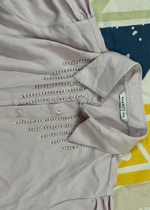 Lavender Puff Sleeve Top