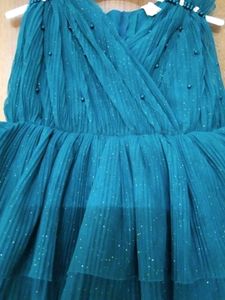 Teal Sparkle Party Dress