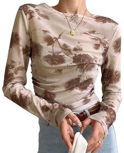 Brown Mesh Top