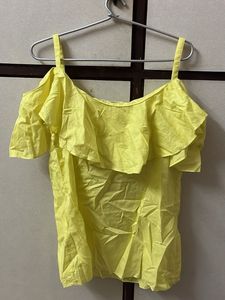 Yellow Off-Shoulder Top