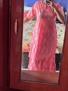 Pink Sharara Set