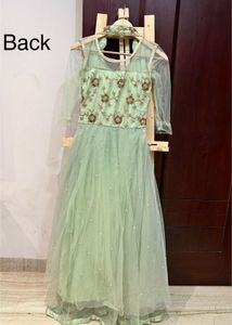 Mint Green Net Gown