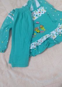 Baby Girl Green Frock Suit