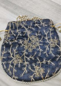 Elegant Embroidered Potli Bag