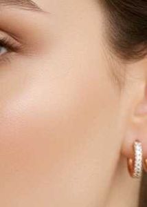 CZ Huggie Hoop Earrings for women