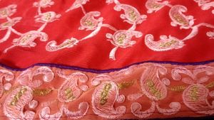 Full Embroidery Saree ( Without Blouse Piece)