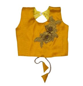 Girls&#39; Pink &amp; Gold Lehenga Choli