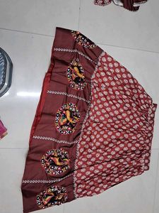 Maroon Printed Saree