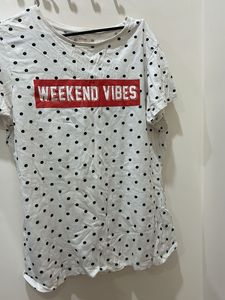 Weekend Vibes Polka Dot Tee