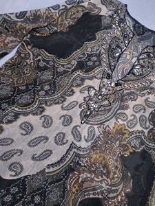 Parsley Printed Beaded Tunic