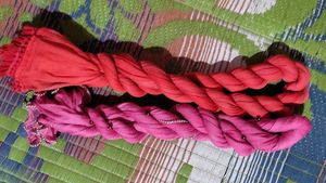 Pale Pink Ruched Scarf